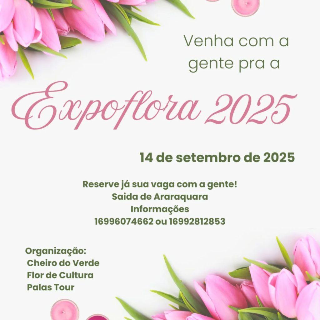 Venha com a gente para a Expoflora 2026